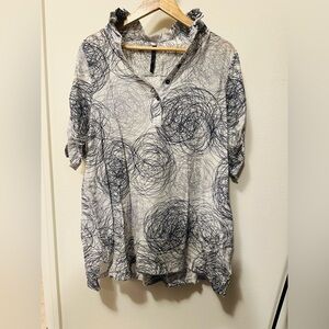 Abstract Patterned Women's Top
